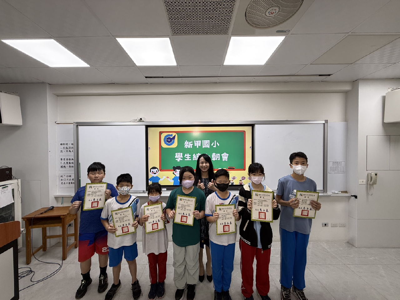 晨會頒獎(114學年度英語讀者劇場鳳山區B組優勝)